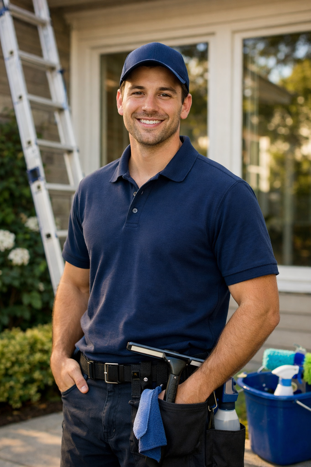 Portrait of BK's Window Care owner Brayden Kavitch.
