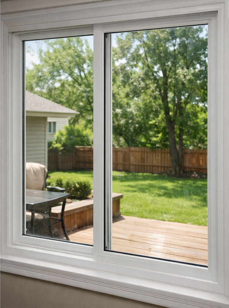 After: residential windows cleaned in Winnipeg
