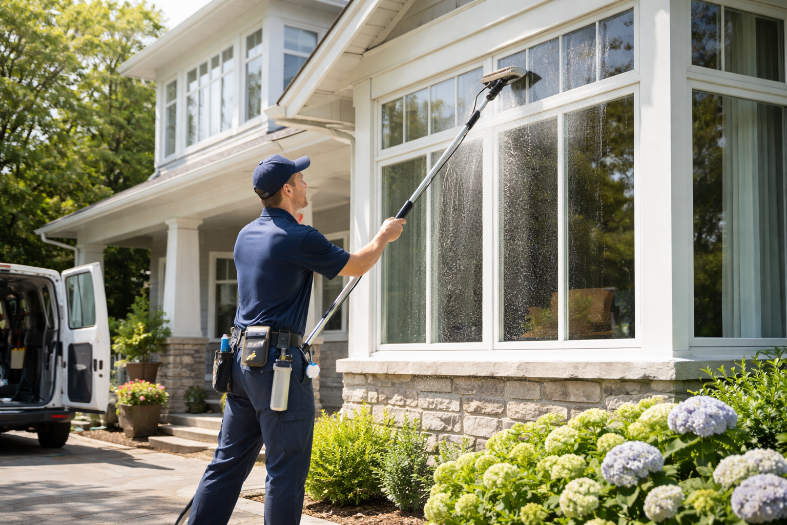 Seasonal cleaning service from BK's Window Care.